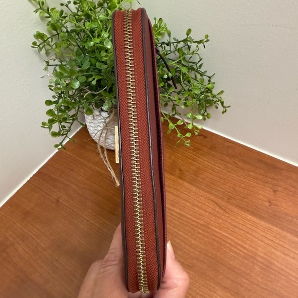 Kate Spape Burgundy Wallet Neda Newberry Lane Saffiano Leather - Picture 5 of 15